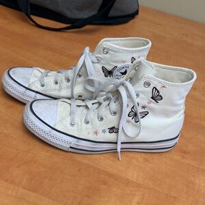 Kid's Chuck Taylor All Star High Top Sneaker Butterfly Design